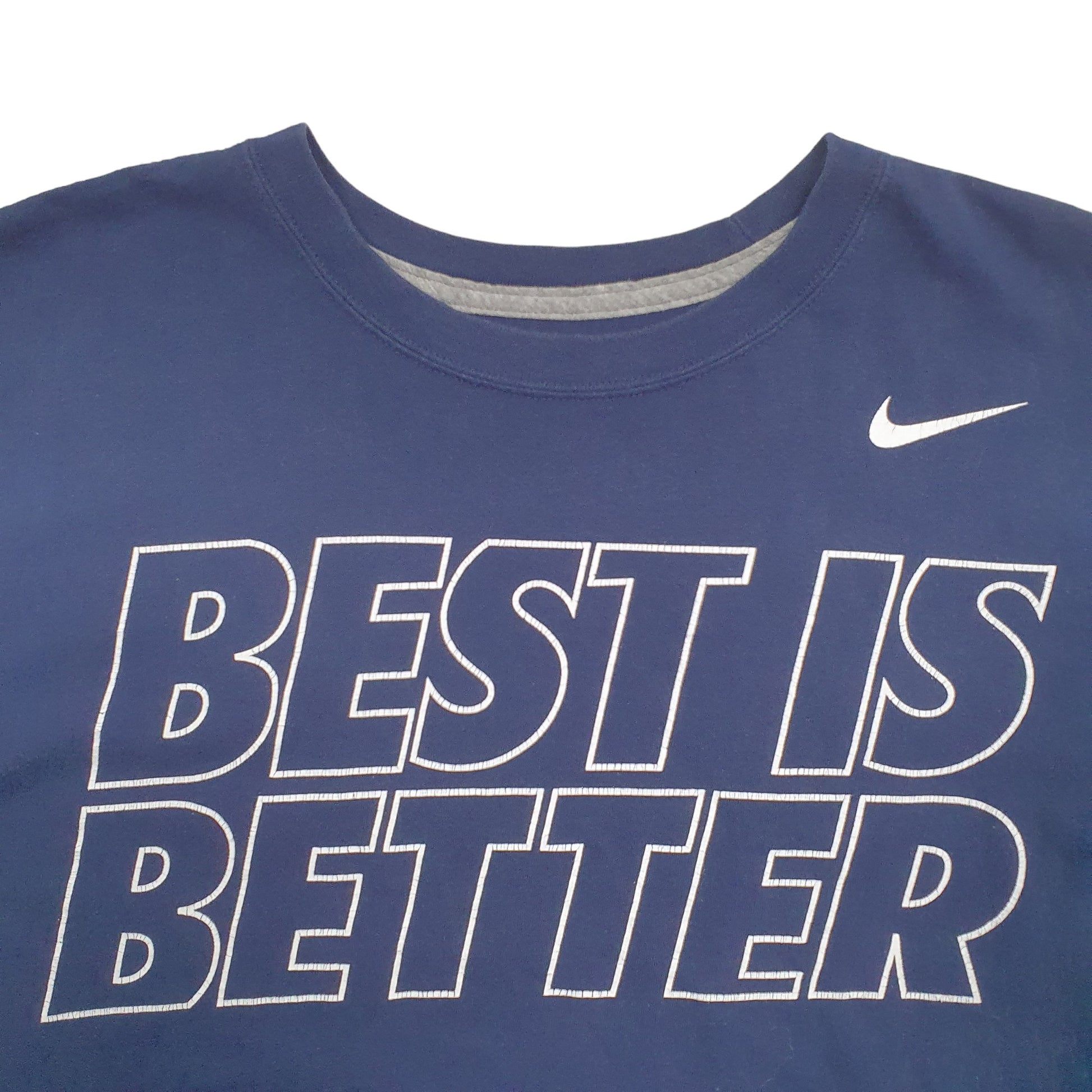 Mens Navy Nike Spellout Short Sleeve T Shirt