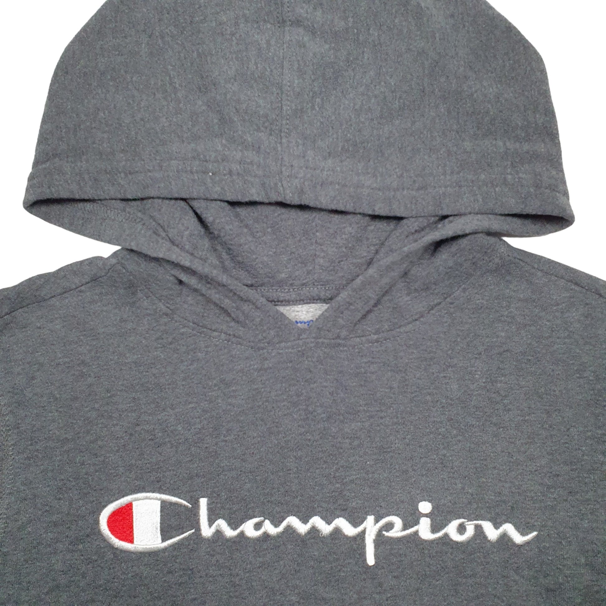 Womens Black Champion Spellout Hoodie Jumper