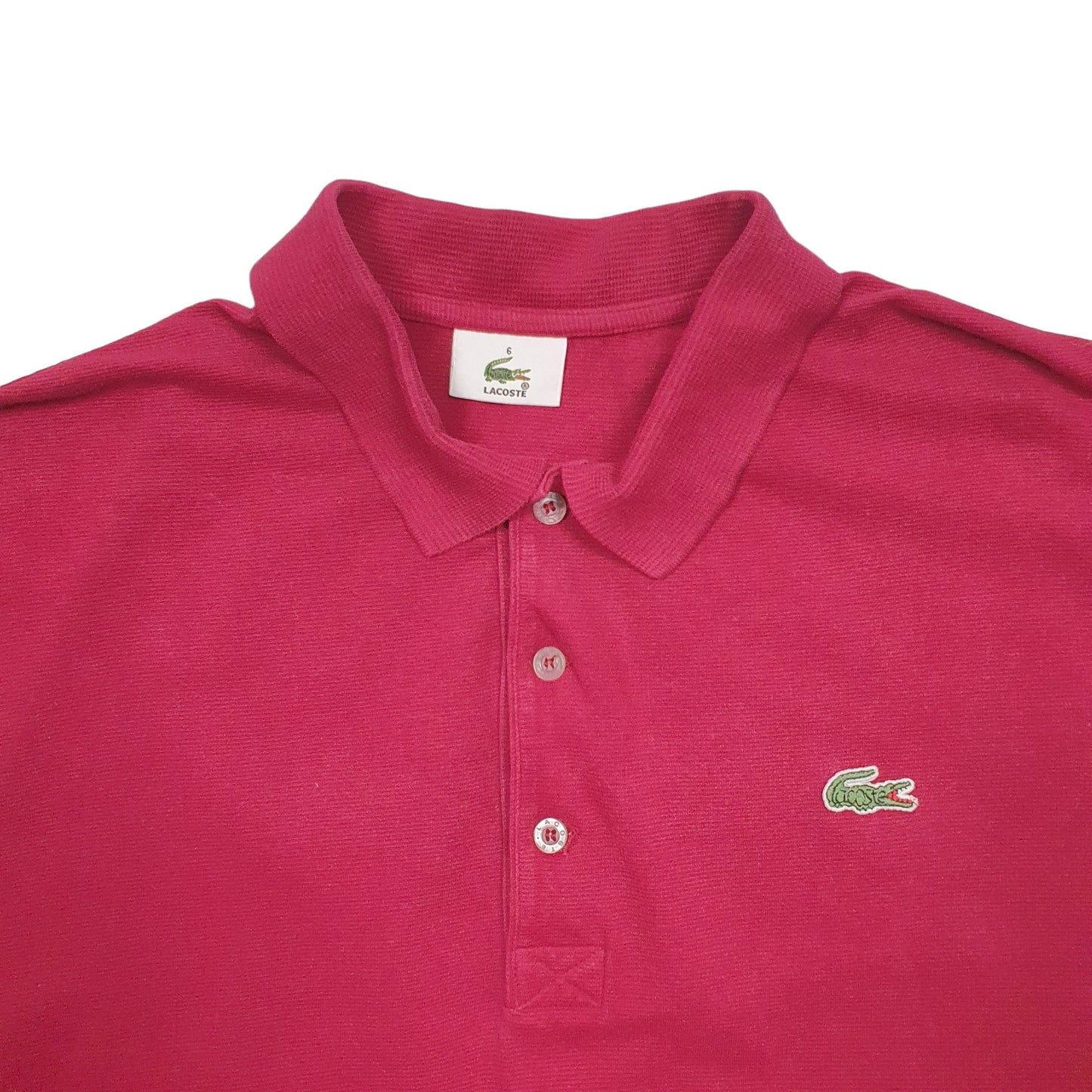 Mens Burgundy Lacoste  Short Sleeve Polo Shirt