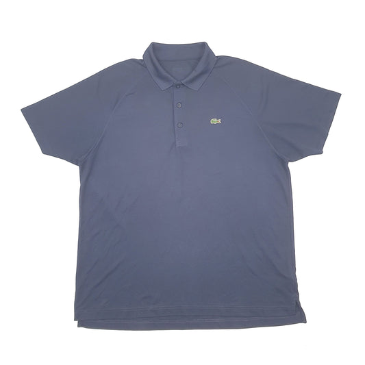 Mens Navy Lacoste Ultra Dry Short Sleeve Polo Shirt