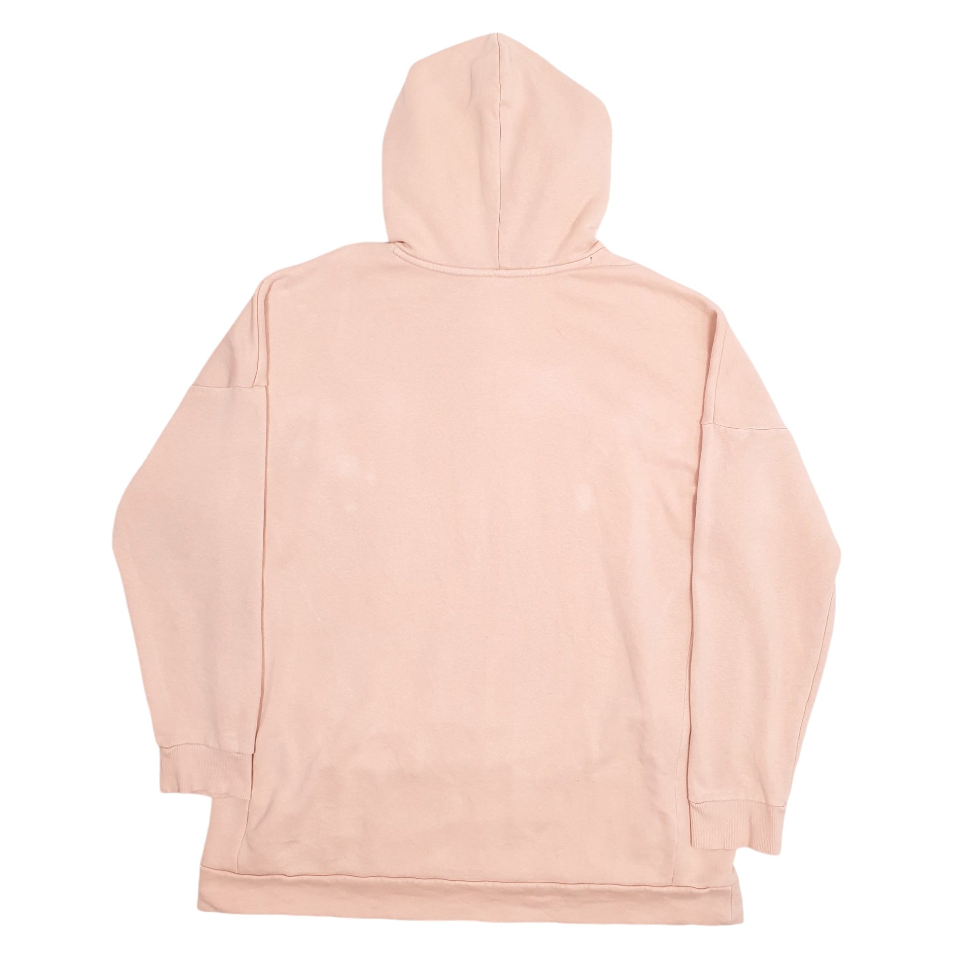 Mens Peach Adidas Spellout Hoodie Jumper