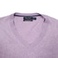 Mens Lilac Nautica Knit V Neck Jumper