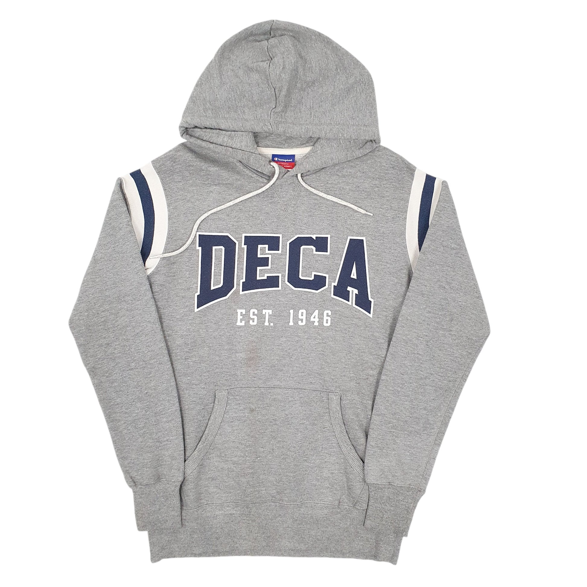 Mens Champion Grey Hoodie Deca Jumper S – Bundl Clothing