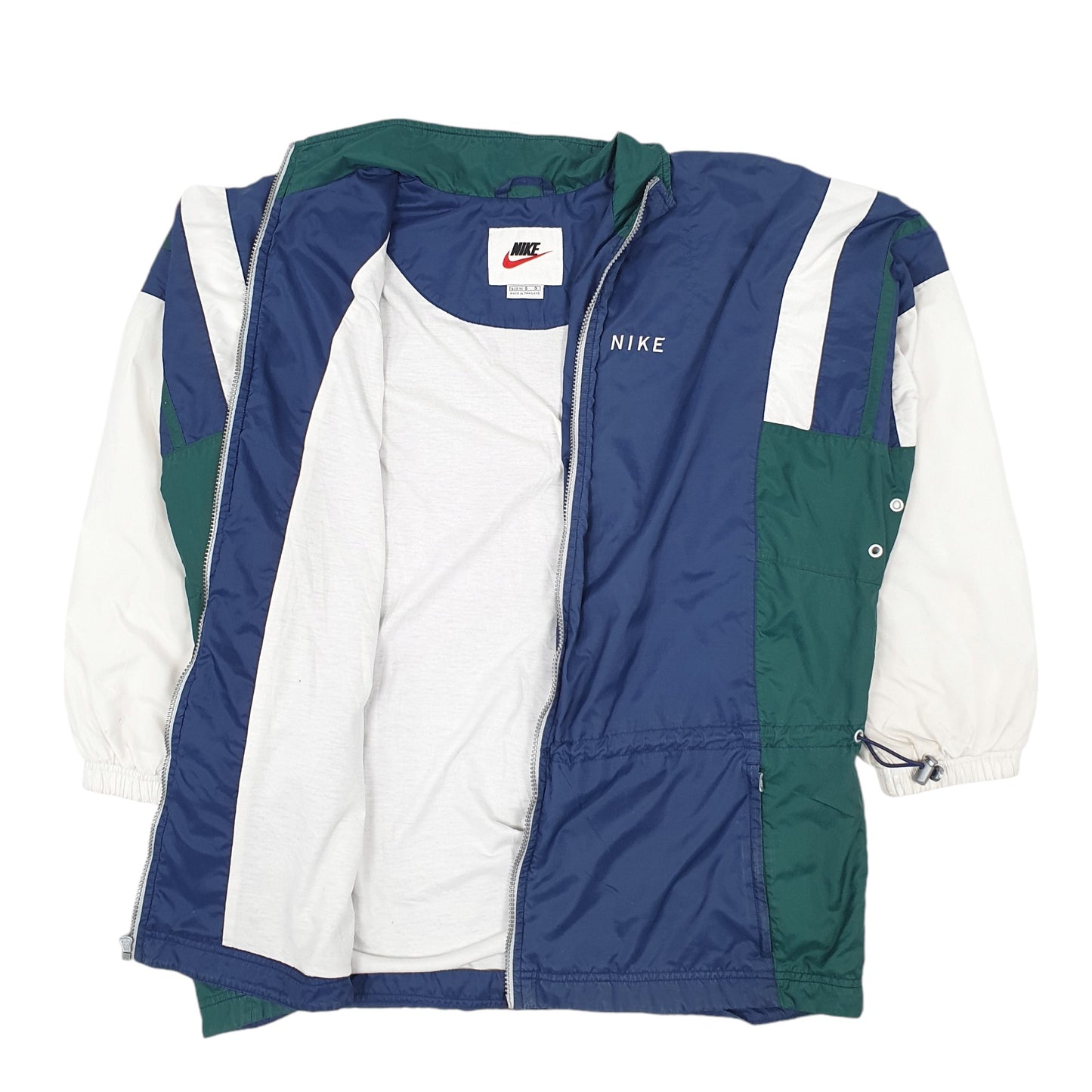 Mens Blue Nike Vintage 90s Crewneck Coat