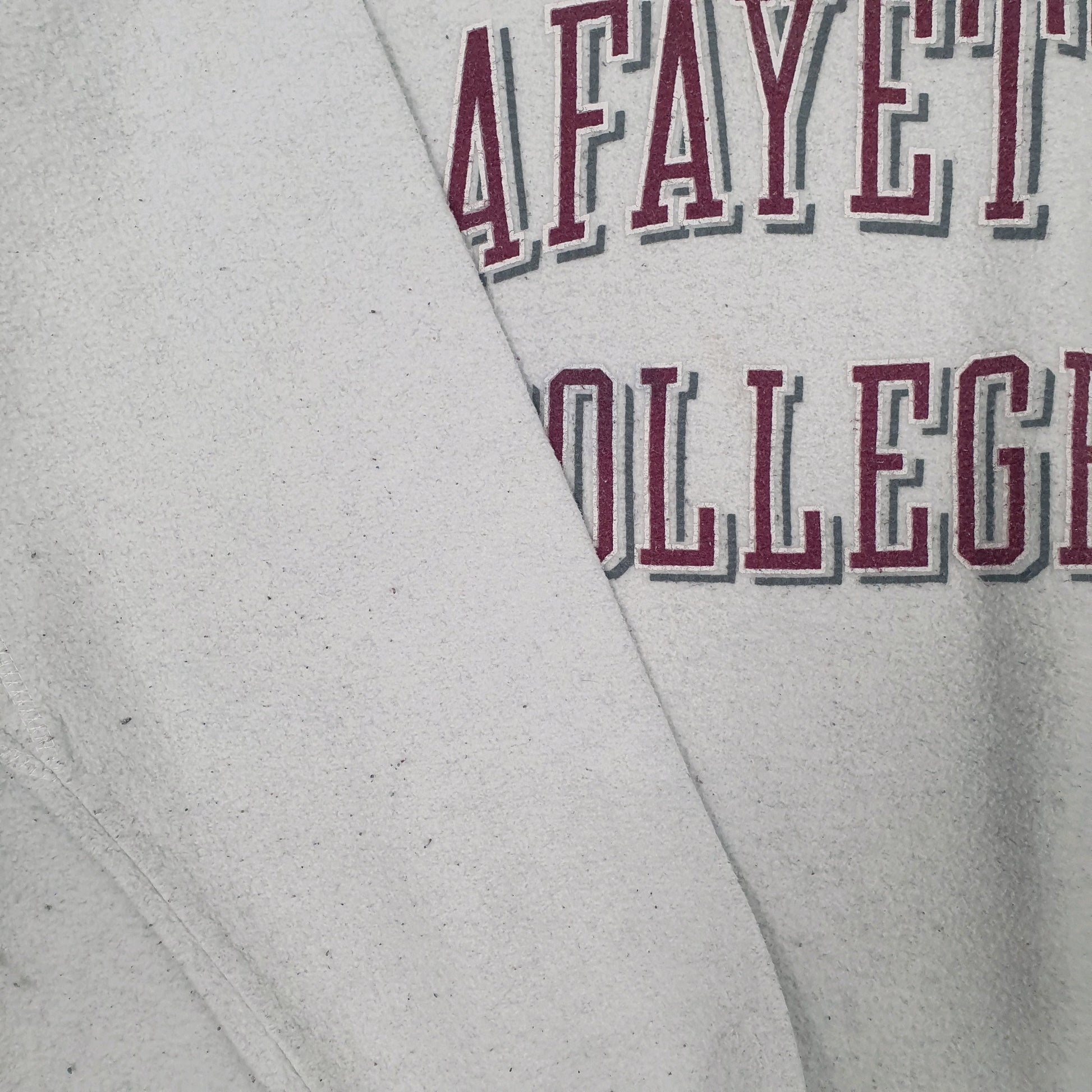 Mens Grey Gear for Sports Vintage 1990s Lafayette USA College Crewneck Jumper