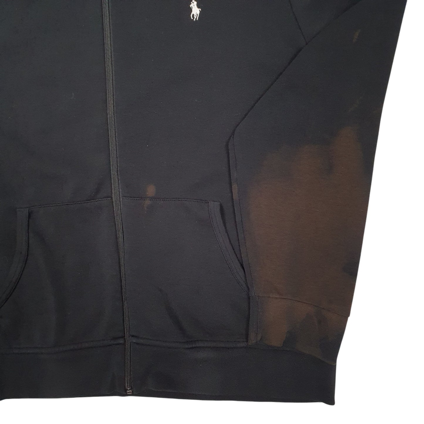 Mens Black Polo Ralph Lauren Hoodie Full Zip Jumper