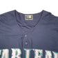 Mens Navy New Era MLB Baseball Jersey Tableau Operations Analytics Short Sleeve T Shirt
