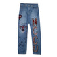 Mens Blue Levis Customised 505 JeansW32 L32