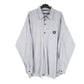 Mens Grey Nautica Pop Over Half Button Smock Long Sleeve Shirt