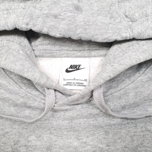 Mens Grey Nike Loose Baggy Hoodie Jumper