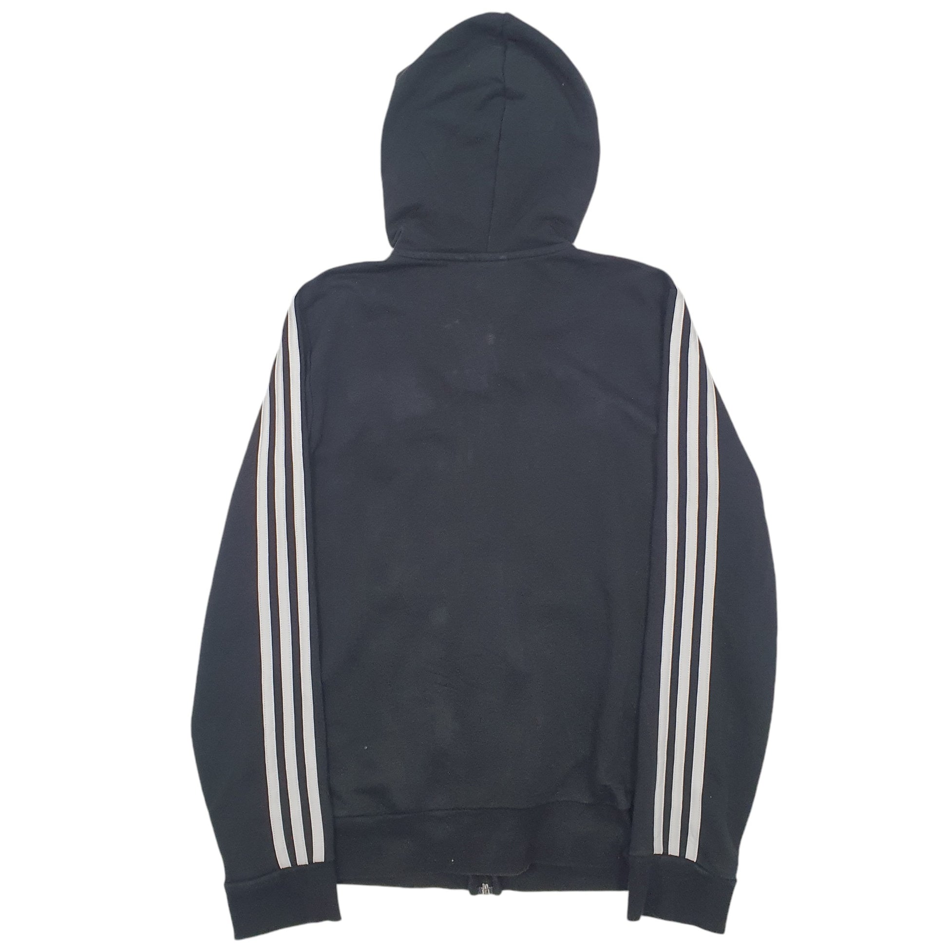 Mens Black Adidas  Full Zip Jumper