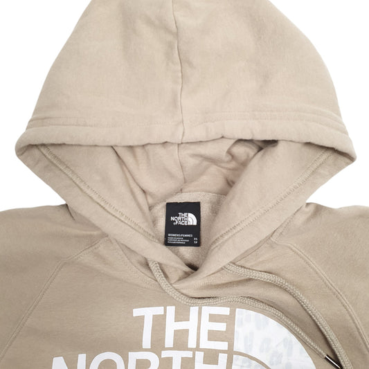 Womens Beige The North Face Spellout Hoodie Jumper