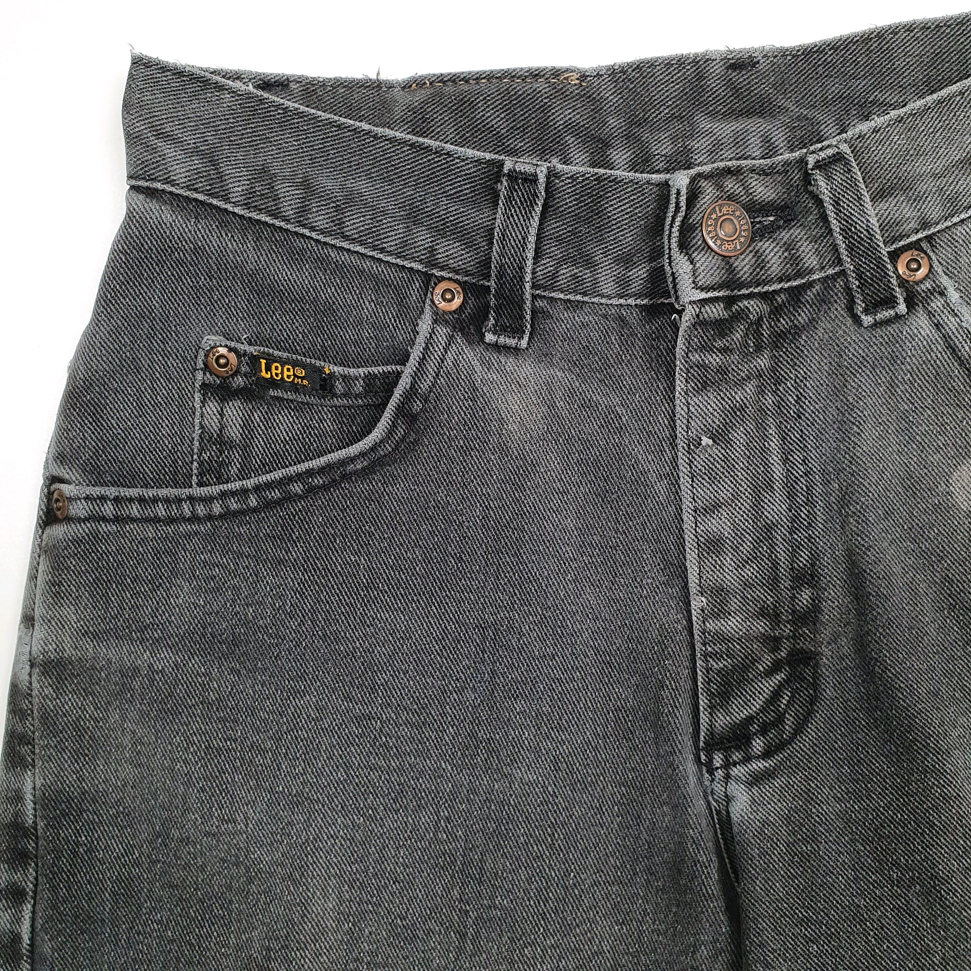 Mens Grey Lee  Denim Shorts