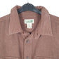 Mens Brown L.L.Bean Chamois Overshirt Shacket Long Sleeve Shirt