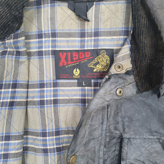 Mens Black Belstaff Trialmaster XL500 Vintage 1980s  Coat