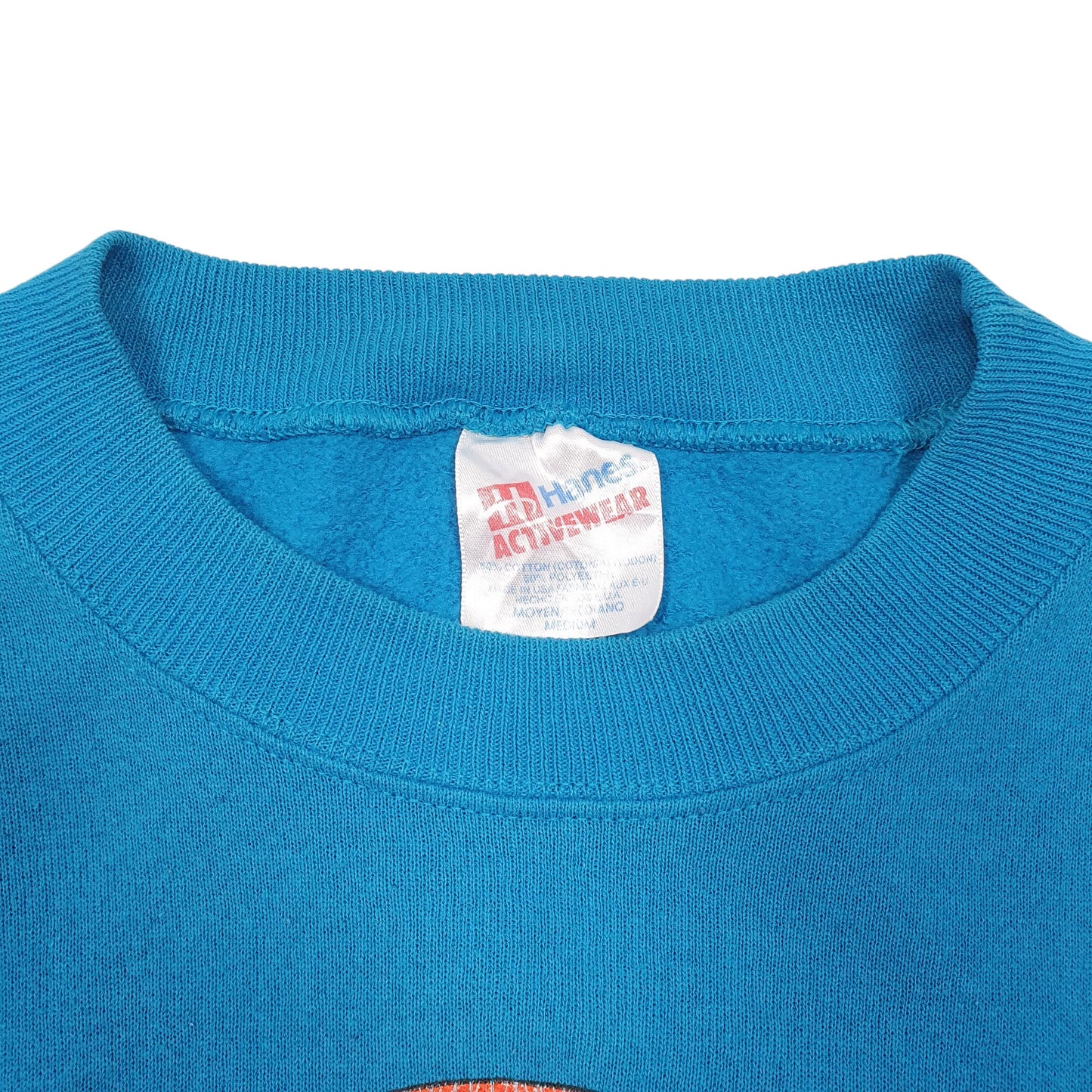 Mens Blue Hanes Vintage 80s Chesapeake Bay 1988 Crewneck Jumper