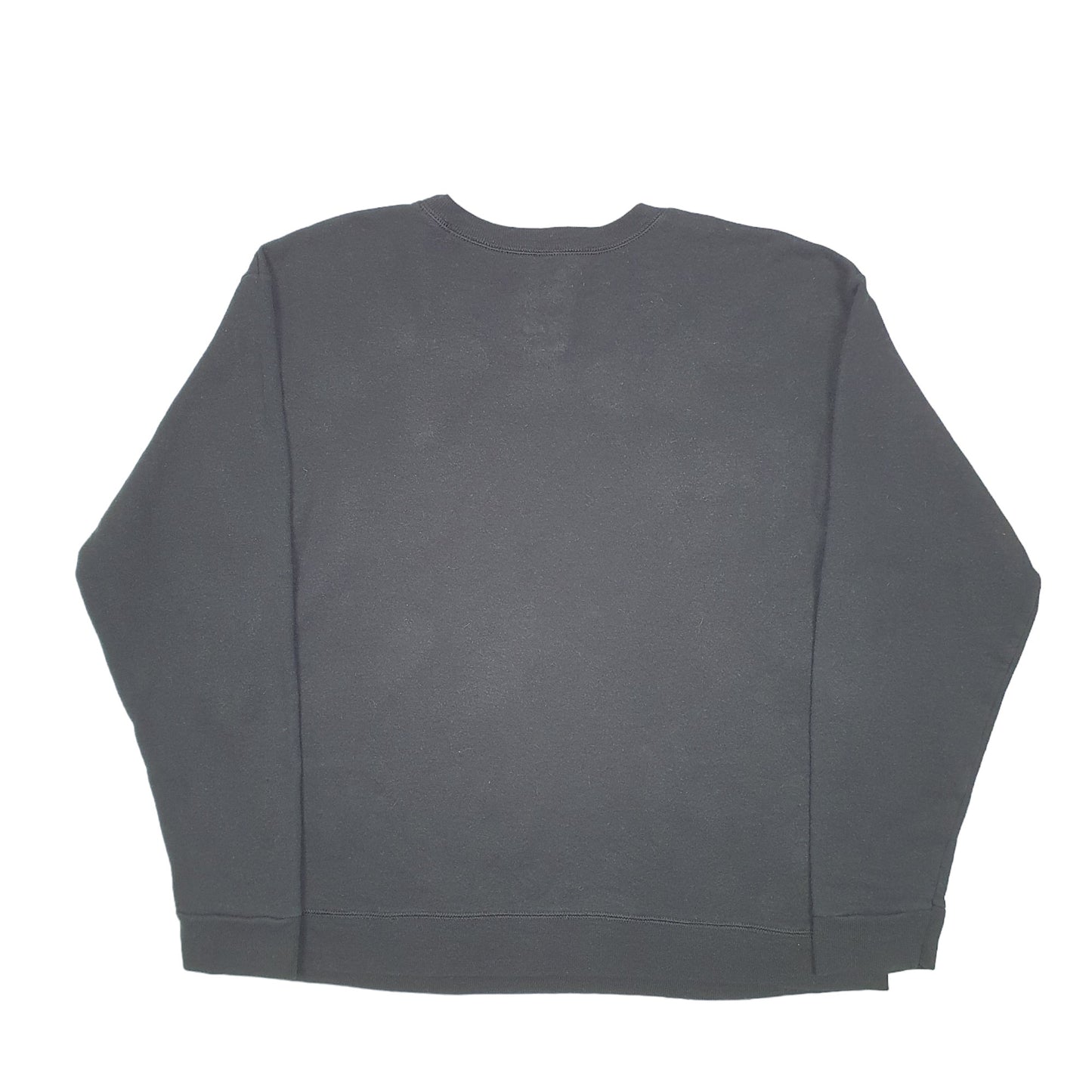 Womens Black Hanes Gorilla Guitar Rock & Roll Crewneck Jumper