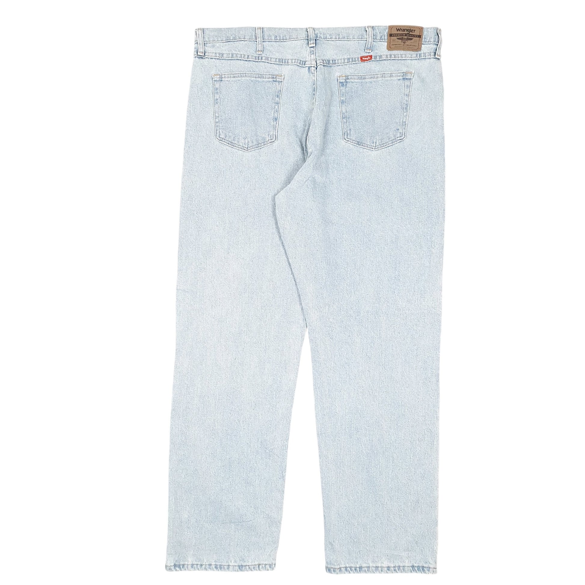 Mens Blue Wrangler Relaxed Five Star Flex Stretch Casual JeansW40 L32