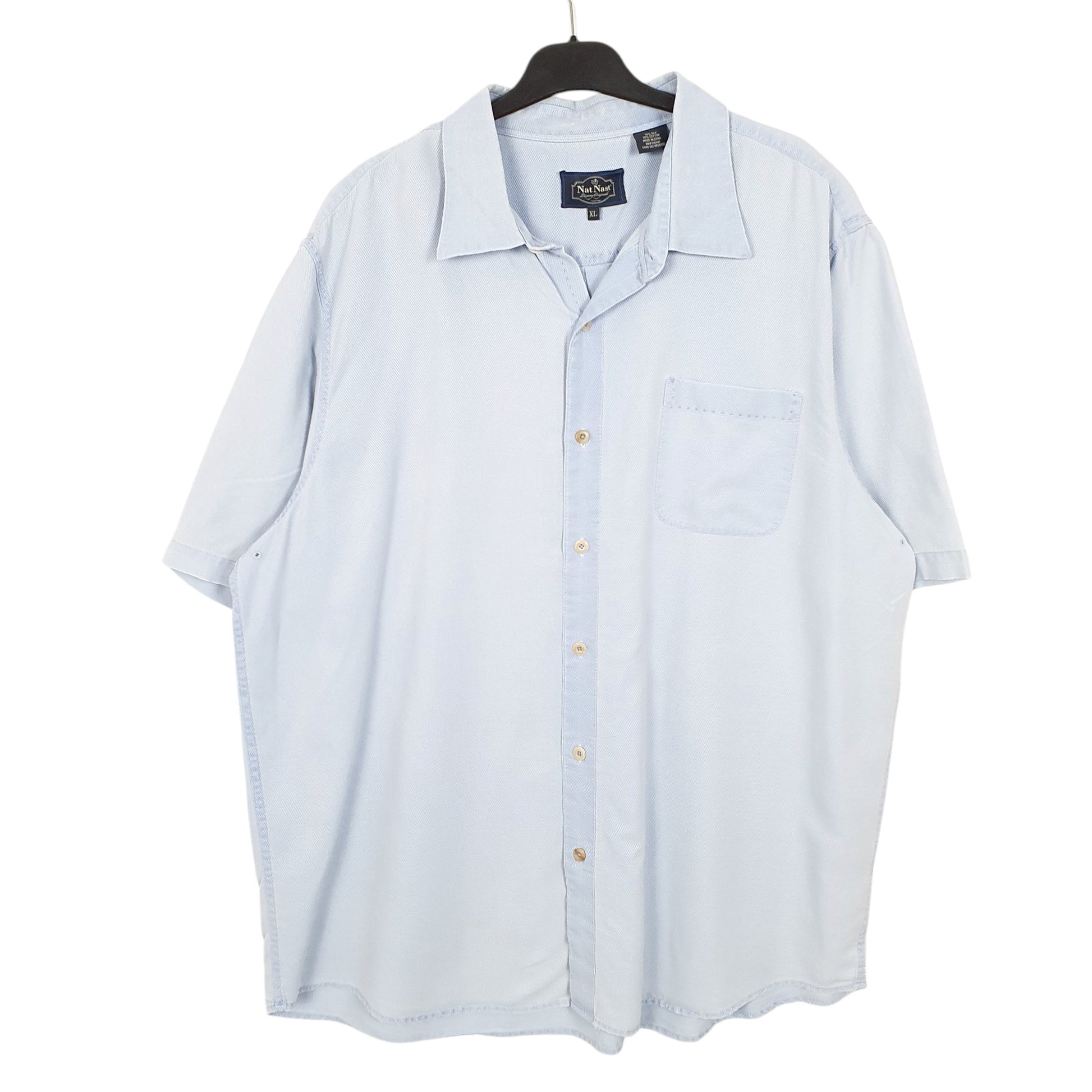 Mens Blue Nat Nast  Short Sleeve Shirt