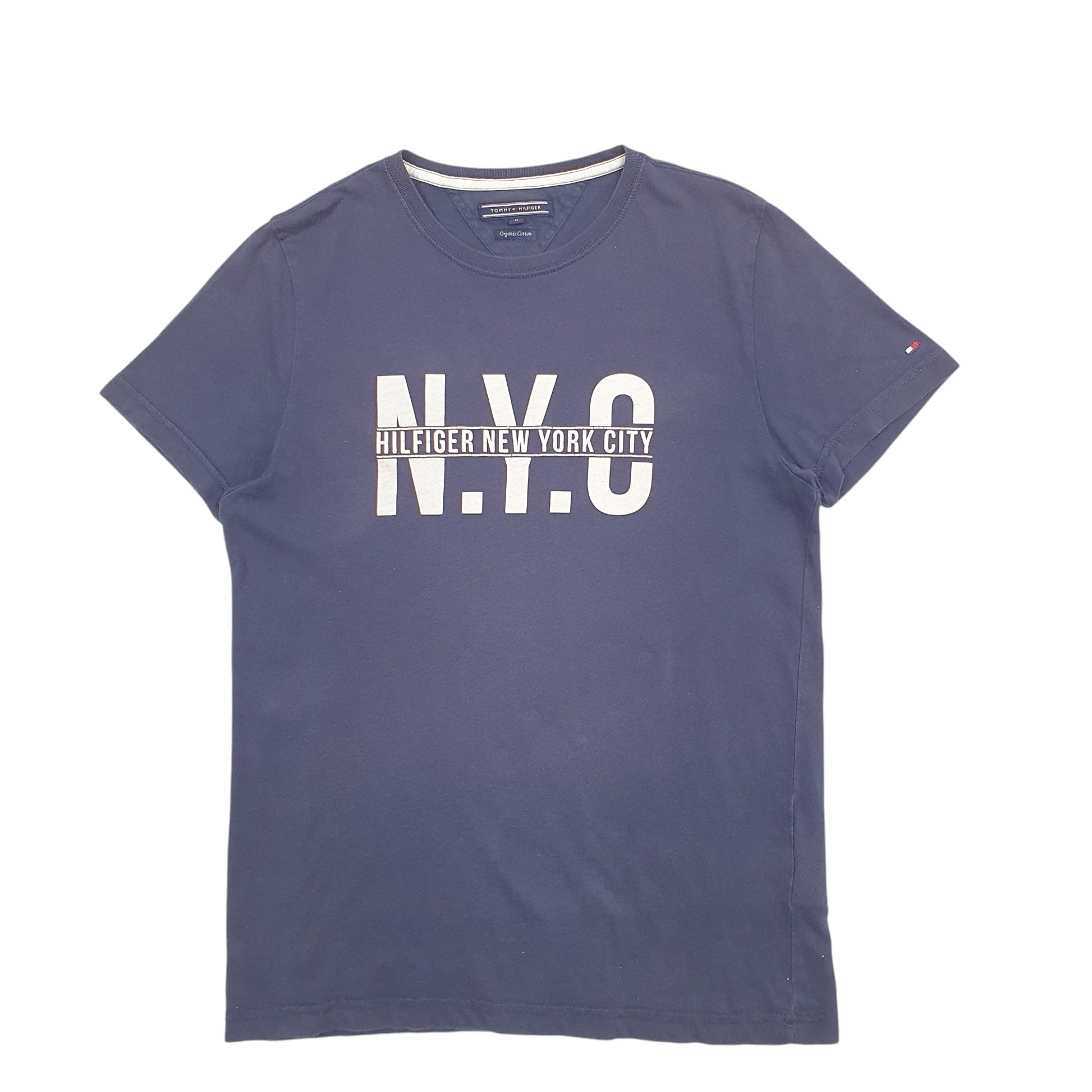 Mens Navy Tommy Hilfiger Spellout New York Short Sleeve T Shirt