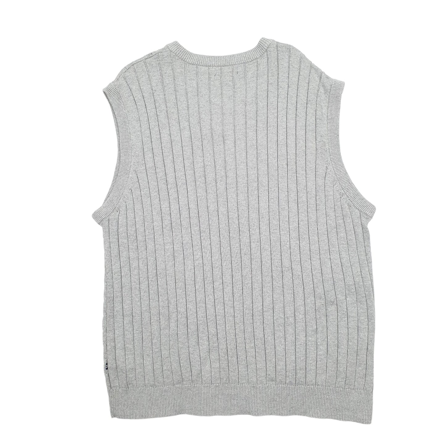 Mens Grey Nautica Tanktop Crewneck Jumper