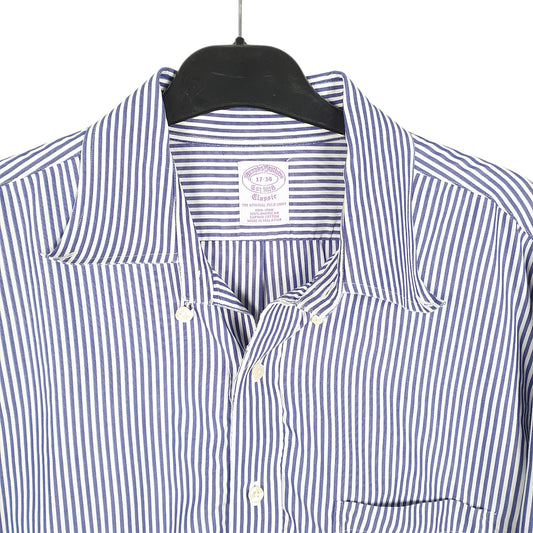 Mens Blue Brooks Brothers  Long Sleeve Shirt