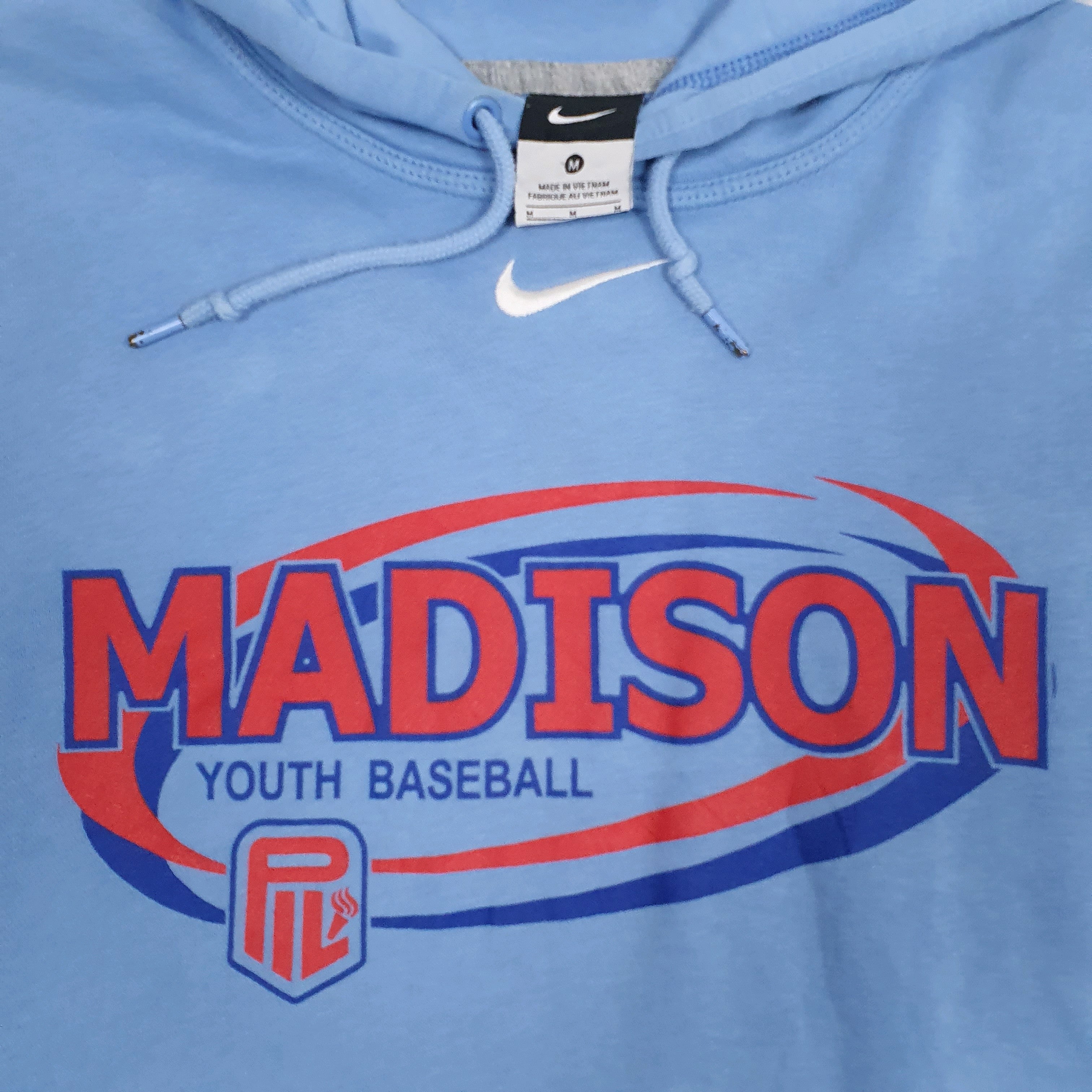 Nike Madison Youth Baseball Hoodie Cotton Blend Sweatshirt Jumper M