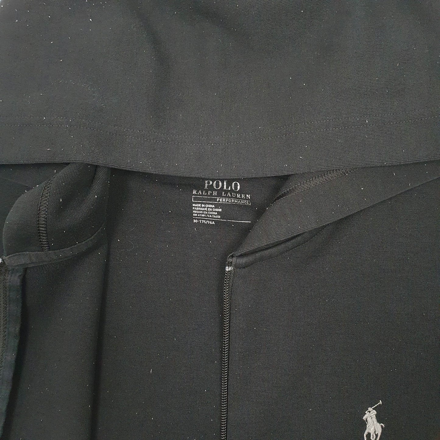 Mens Black Polo Ralph Lauren Hoodie Full Zip Jumper