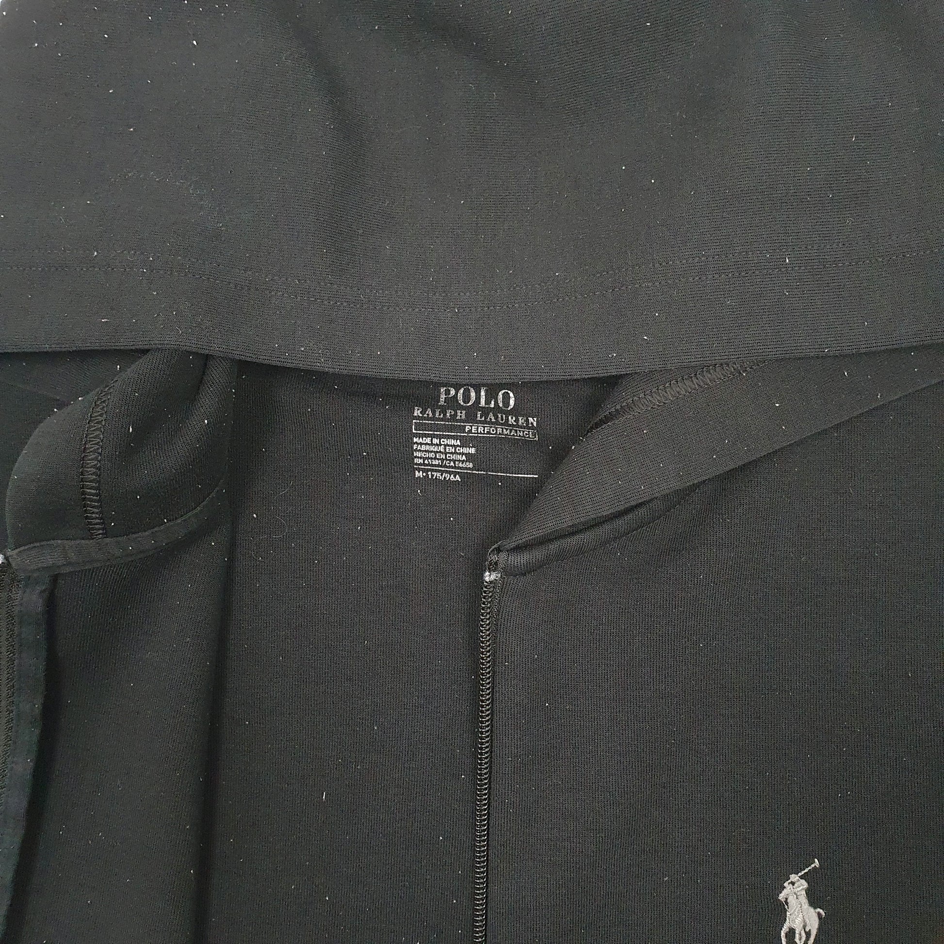 Mens Black Polo Ralph Lauren Hoodie Full Zip Jumper