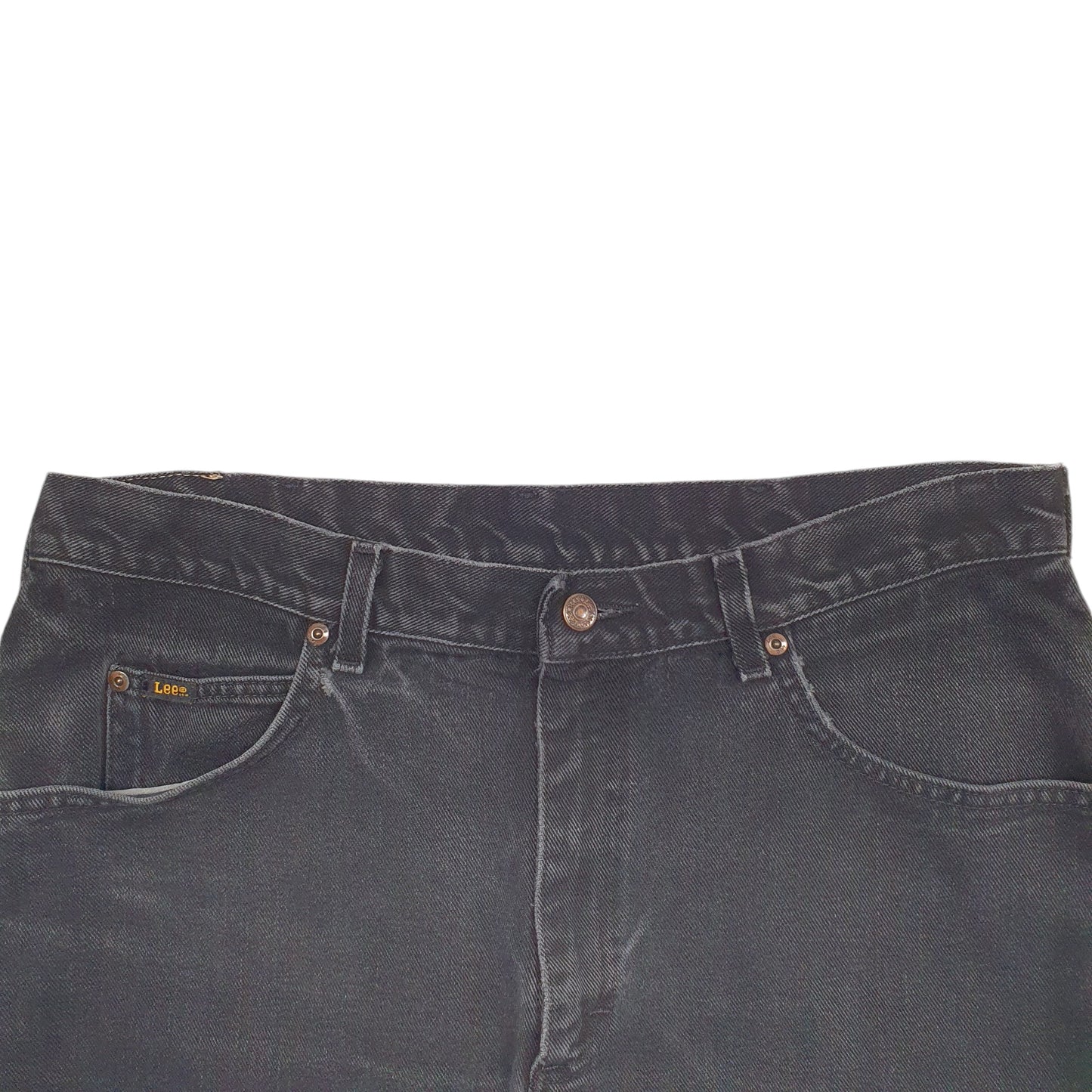 Mens Black Lee  Regular JeansW36 L32