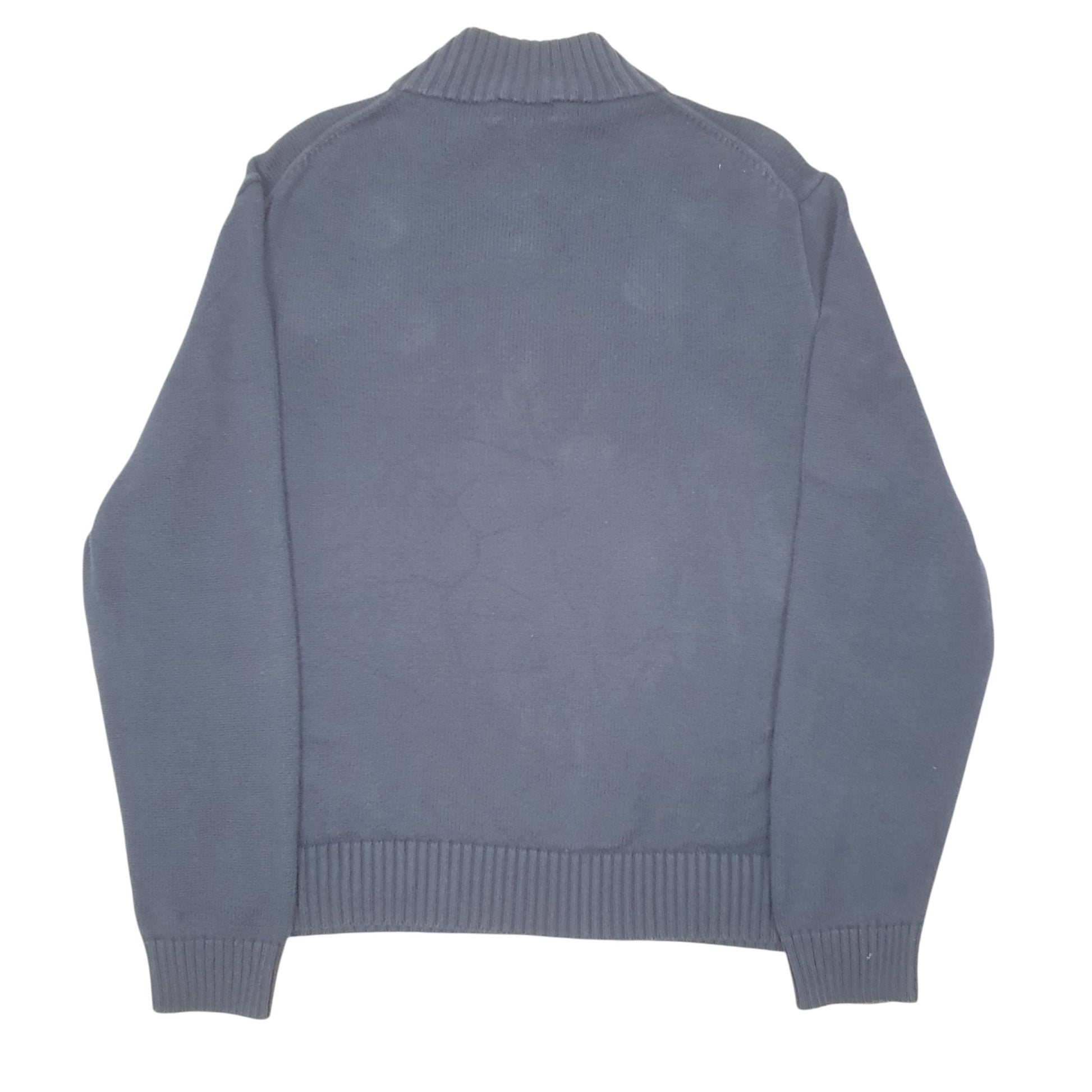 Mens Navy Polo Ralph Lauren Knit Quarter Zip Jumper