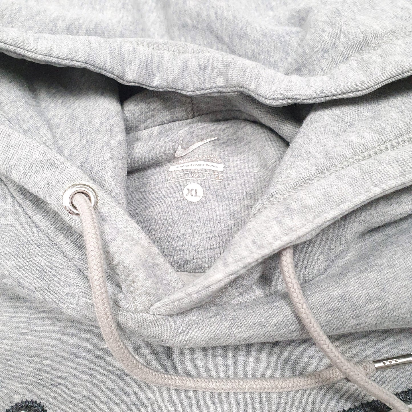 Mens Grey Nike Swoosh Hoodie Jumper