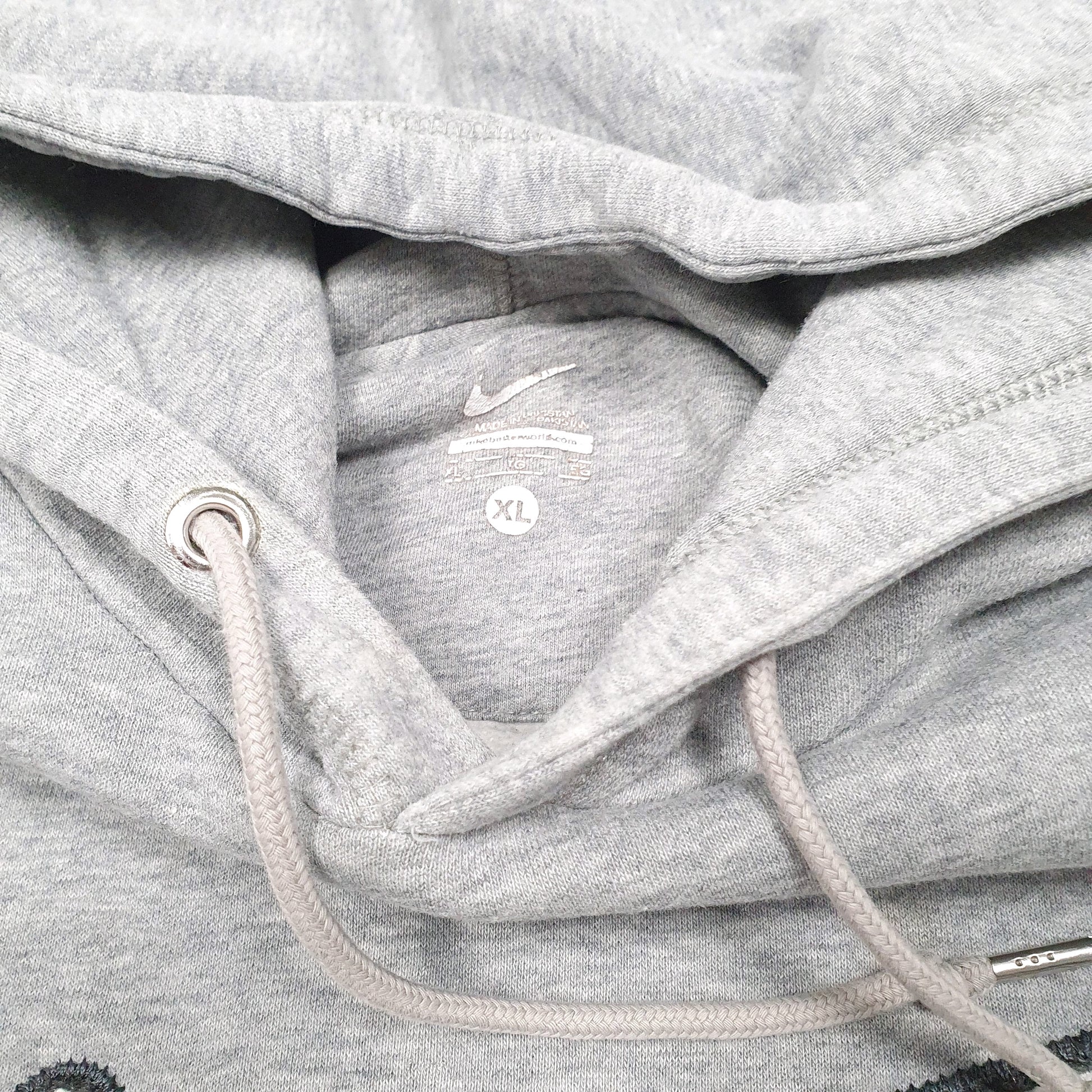 Mens Grey Nike Swoosh Hoodie Jumper