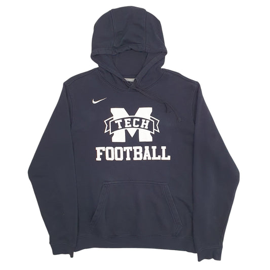Mens Black Nike Tech Football Spellout Hoodie Jumper