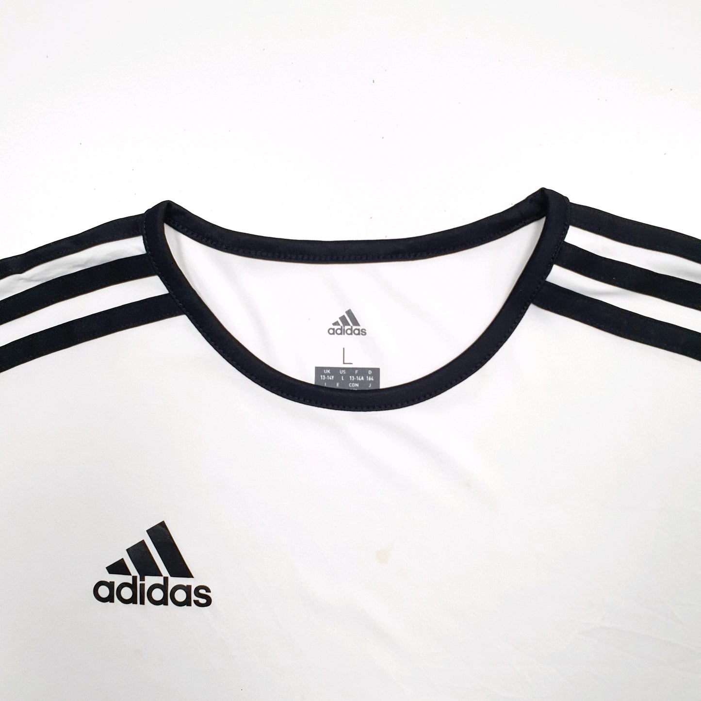 Womens White Adidas  Short Sleeve T Shirt