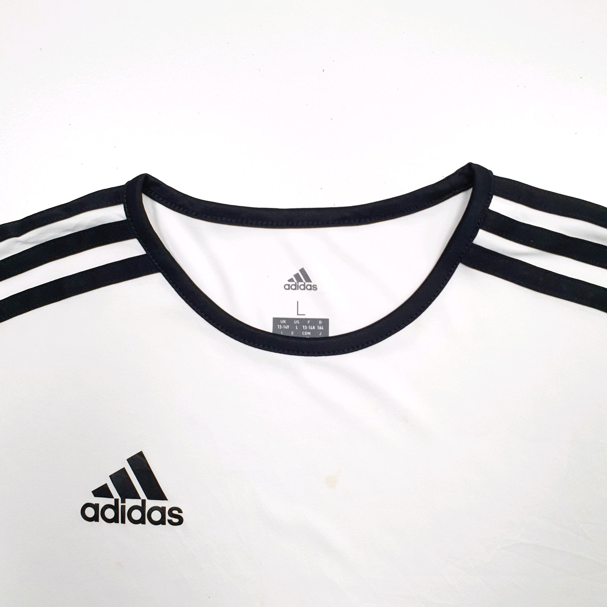Womens White Adidas  Short Sleeve T Shirt