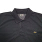 Mens Black Lacoste  Short Sleeve Polo Shirt