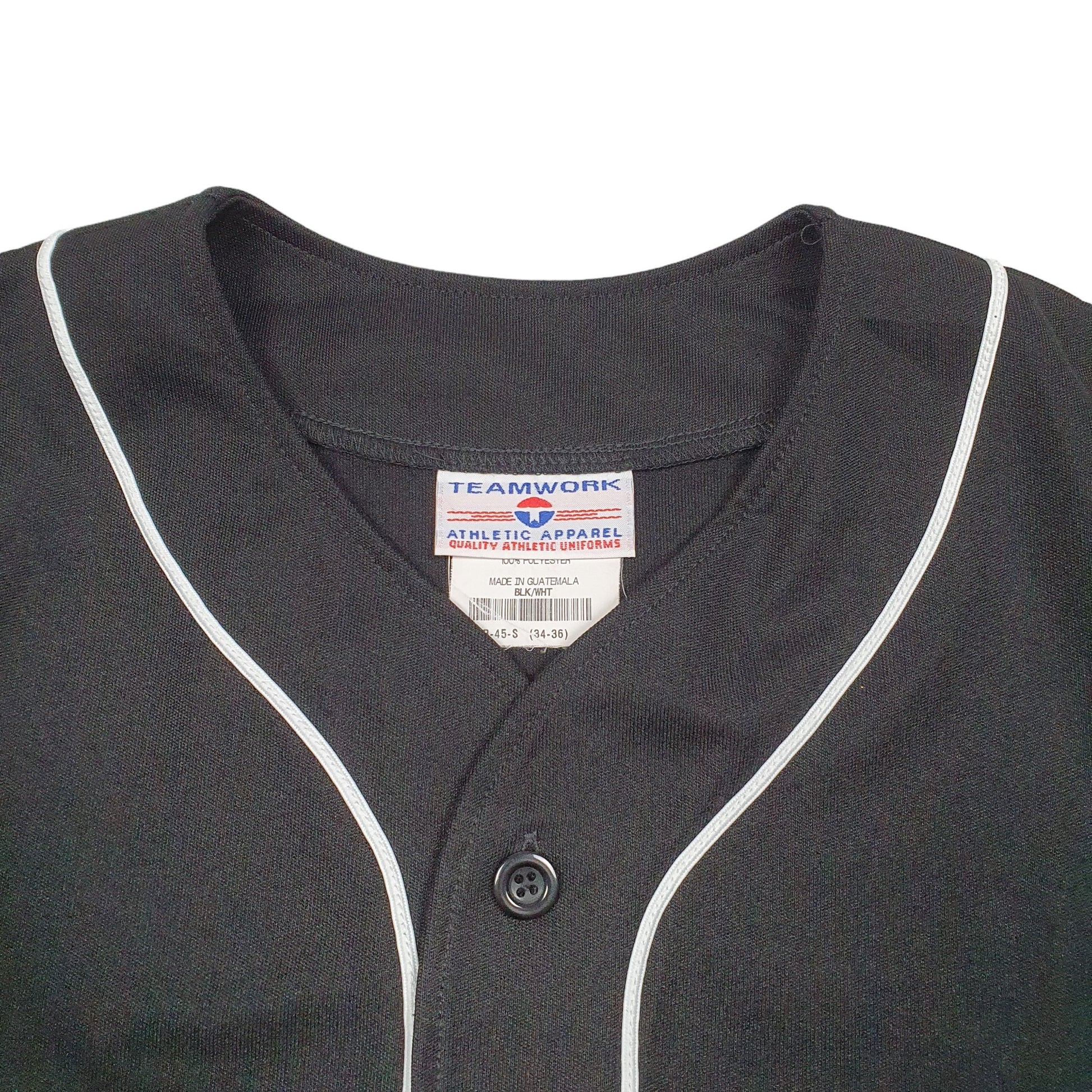 Mens Black Teamwork Baseball Jersey Moorsetown 10 Short Sleeve T Shirt