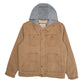 Mens Tan Levis Sherpa Lined Hoodie Chore Workwear  Coat