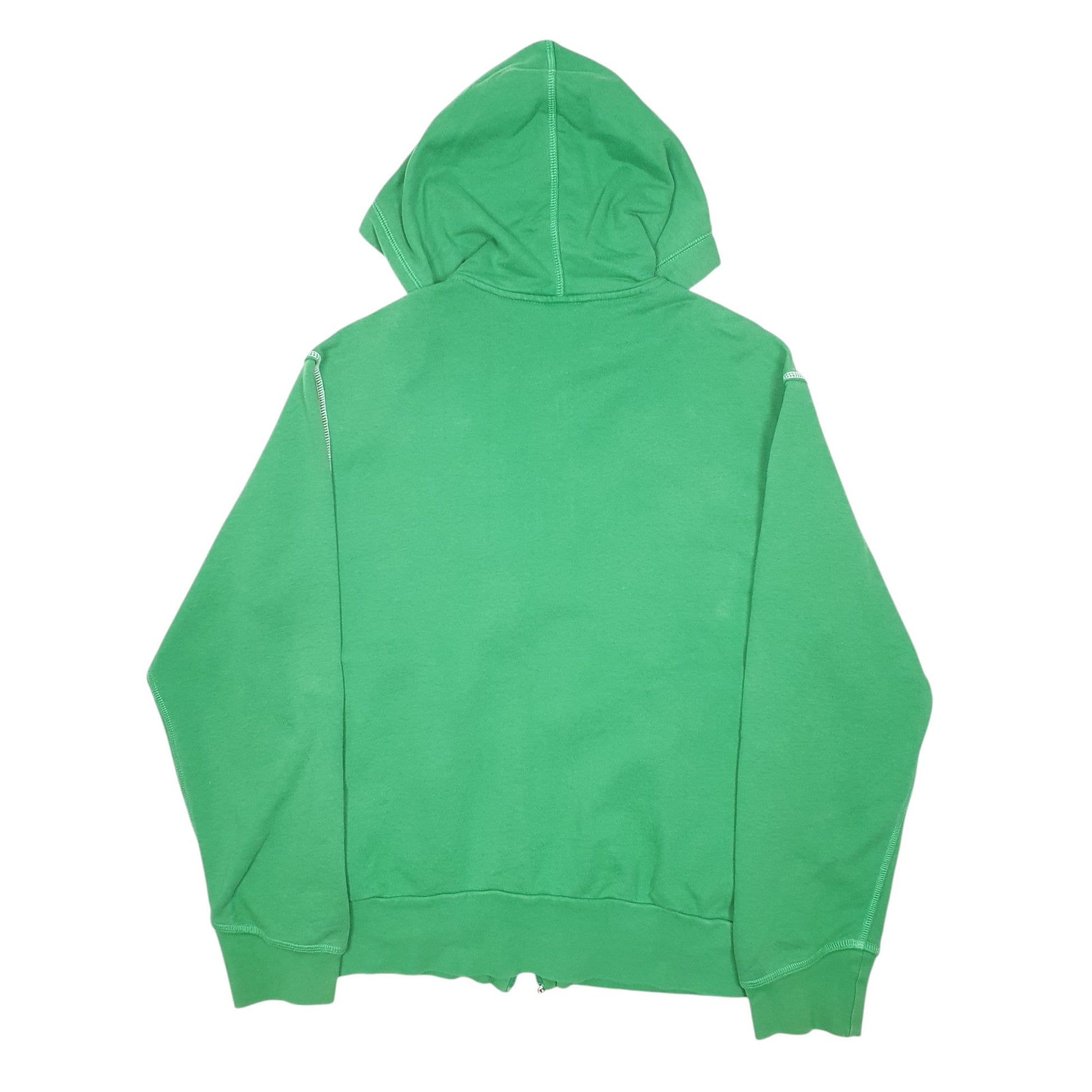 Mens Green Puma Hoodie Full Zip Jumper