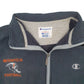 Mens Navy Champion Mediapolis Football Full Zip Jumper