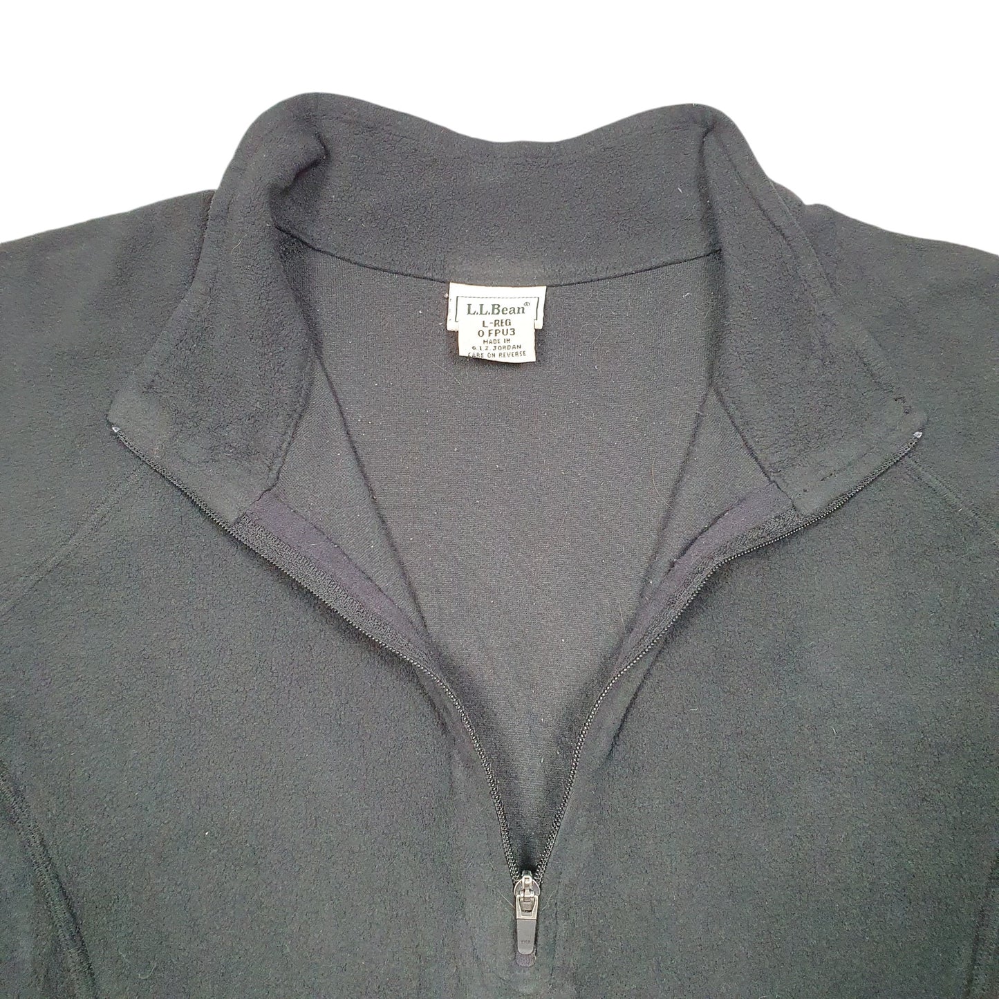 Womens Black L.L.Bean Misses Sweater Quarter Zip Jumper