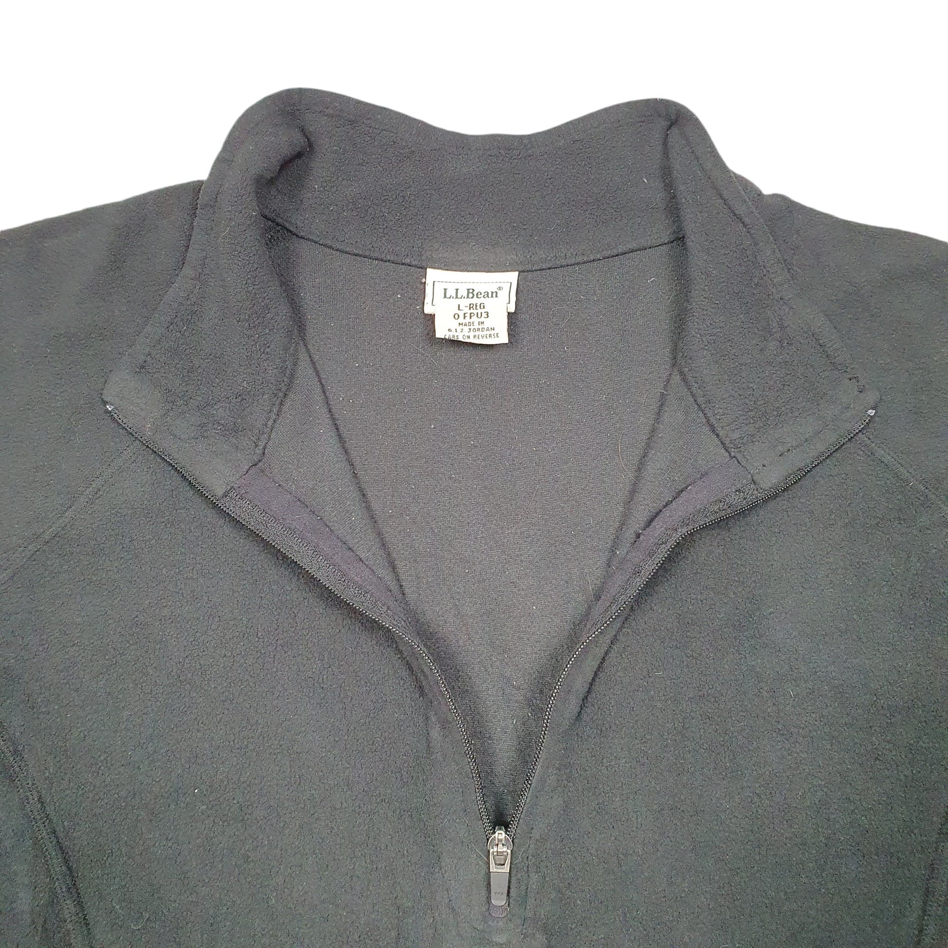 Womens Black L.L.Bean Misses Sweater Quarter Zip Jumper
