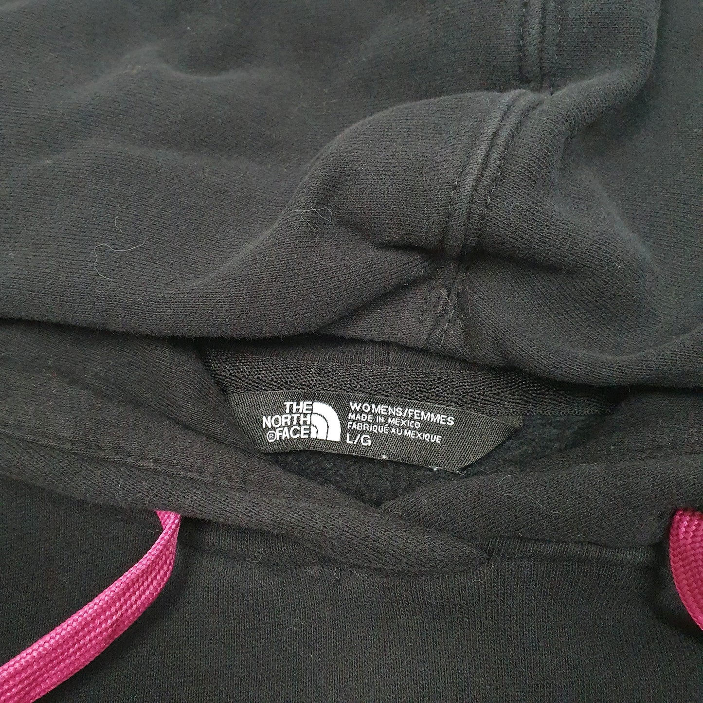 Womens Black The North Face Spellout Hoodie Jumper