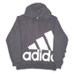 Mens Black Adidas Spellout Hoodie Jumper