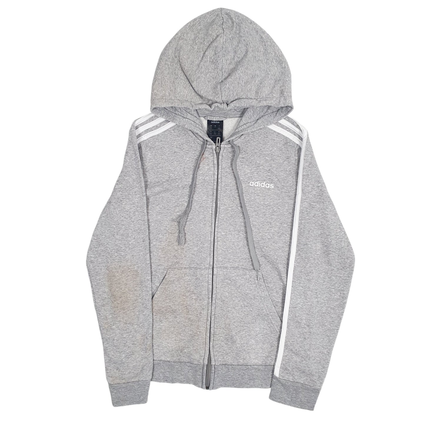 Womens Grey Adidas  Full Zip Jumper