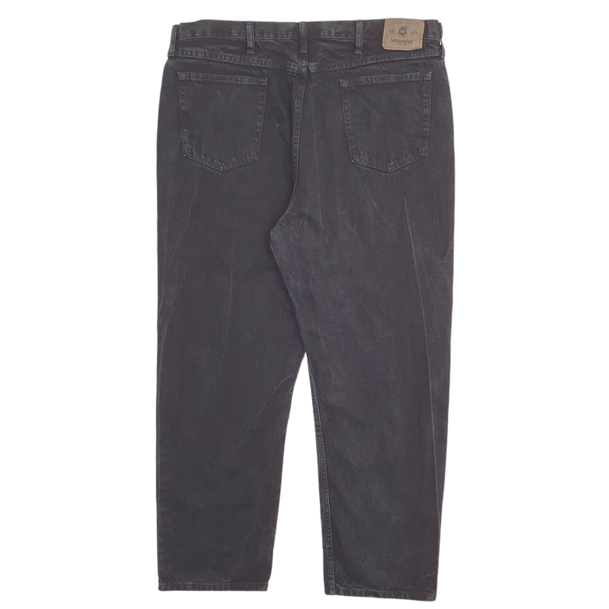 Mens Black Wrangler  Relaxed JeansW42 L30