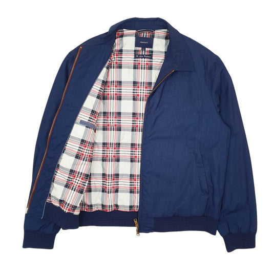 Mens Blue Gant  Quarter Zip Coat
