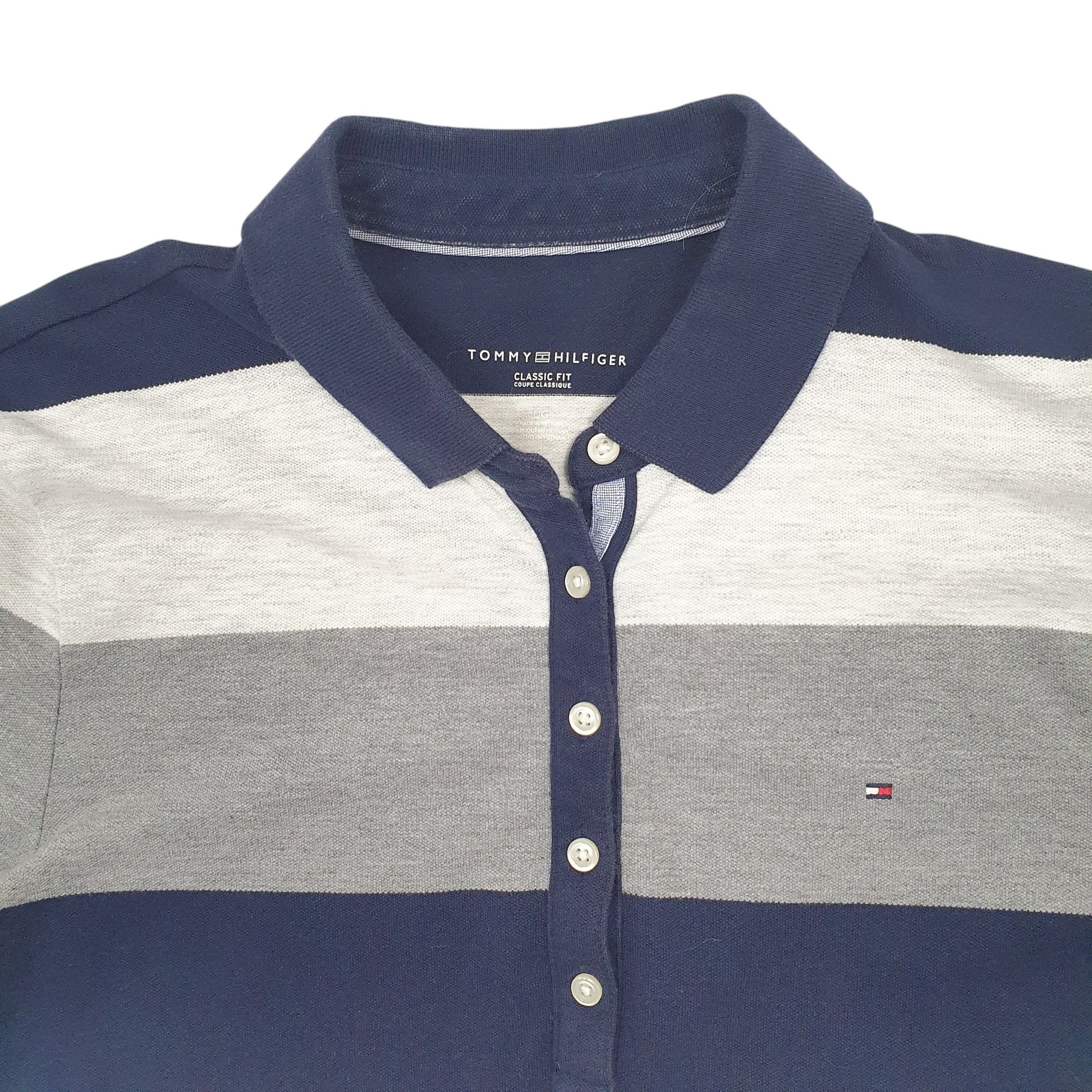 Womens Grey Tommy Hilfiger  Short Sleeve Polo Shirt