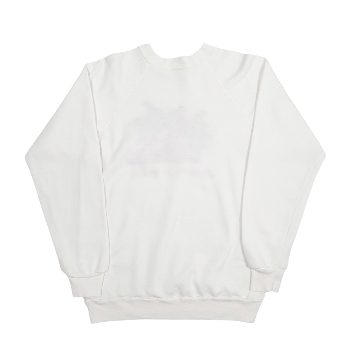 Mens White Unbranded Witches Flight Academy Crewneck Jumper